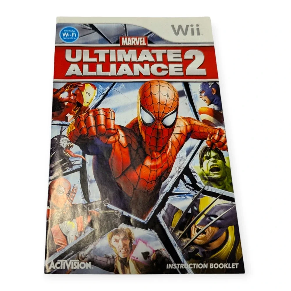 Marvel Ultimate Alliance 2 Nintendo Wii Complete CIB Activision Spider-Man